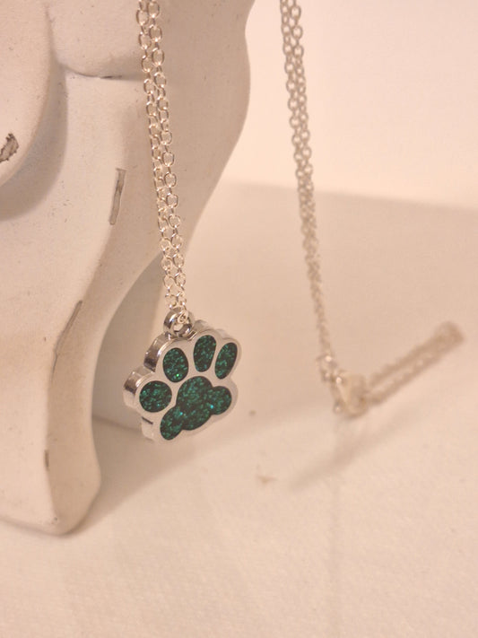 Green Paw Necklace