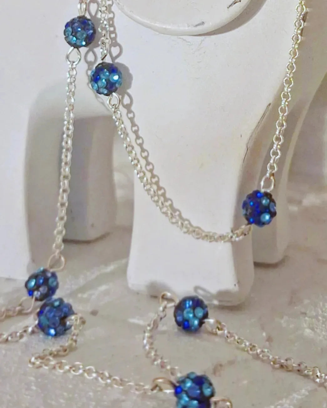 Sparkly Blue Necklace